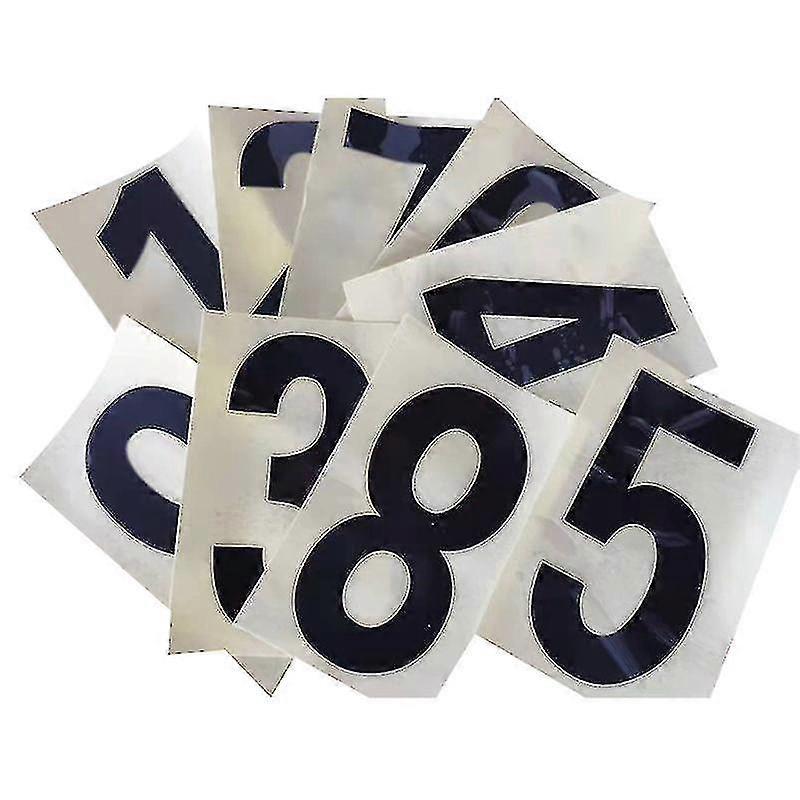 20pcs Imperméable à l’eau Autocollant réfléchissant Numéros 0-9