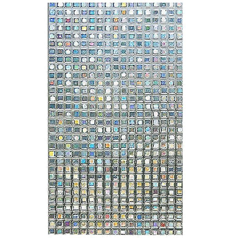 Rainbow Decorative Window Film Tinted Static Adhesive Cling Glass Stickers 3D Mosaic Privacy Glass