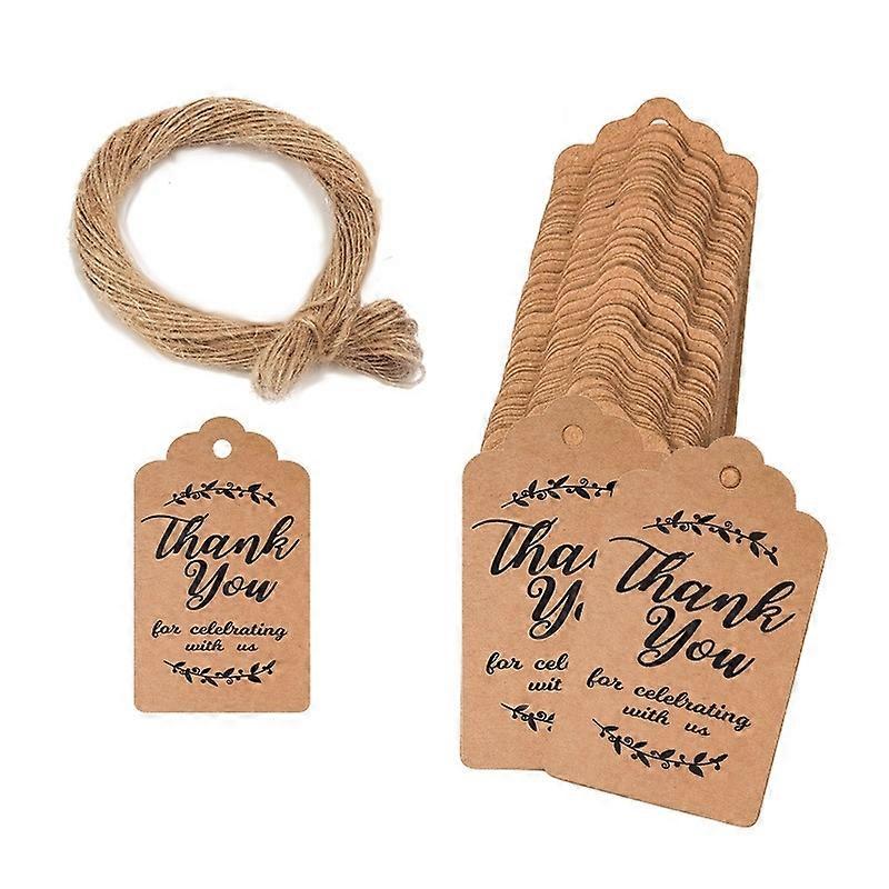 100pcs /Pack Kraft Paper Gift Tag