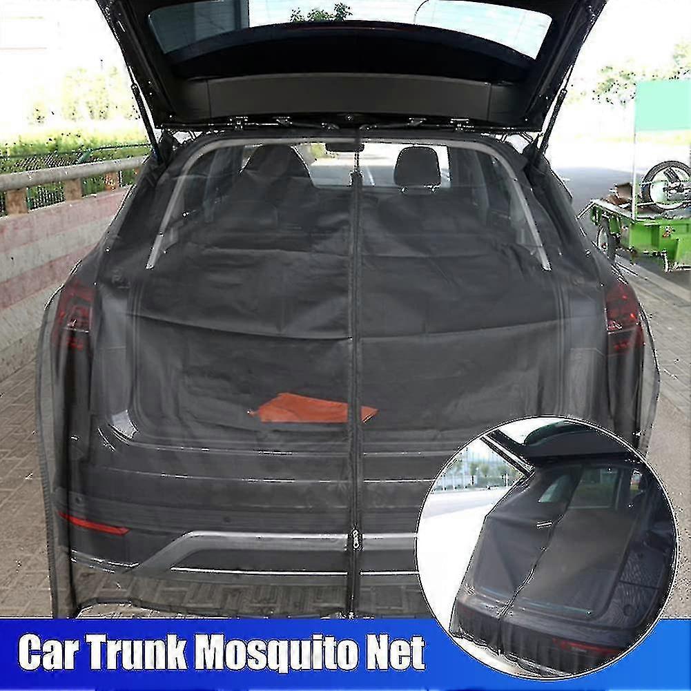 Car Tailgate Mosquito Net,sunshade Screen Magnetic Mount Anti-flying Net For Camping Self-drive