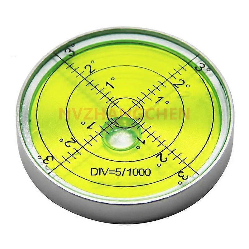 60*10mm Magnetic High Precision Spirit Level Metal With Scale Horizontal Bubble For Diy Household Level Bubble Measuring Tools