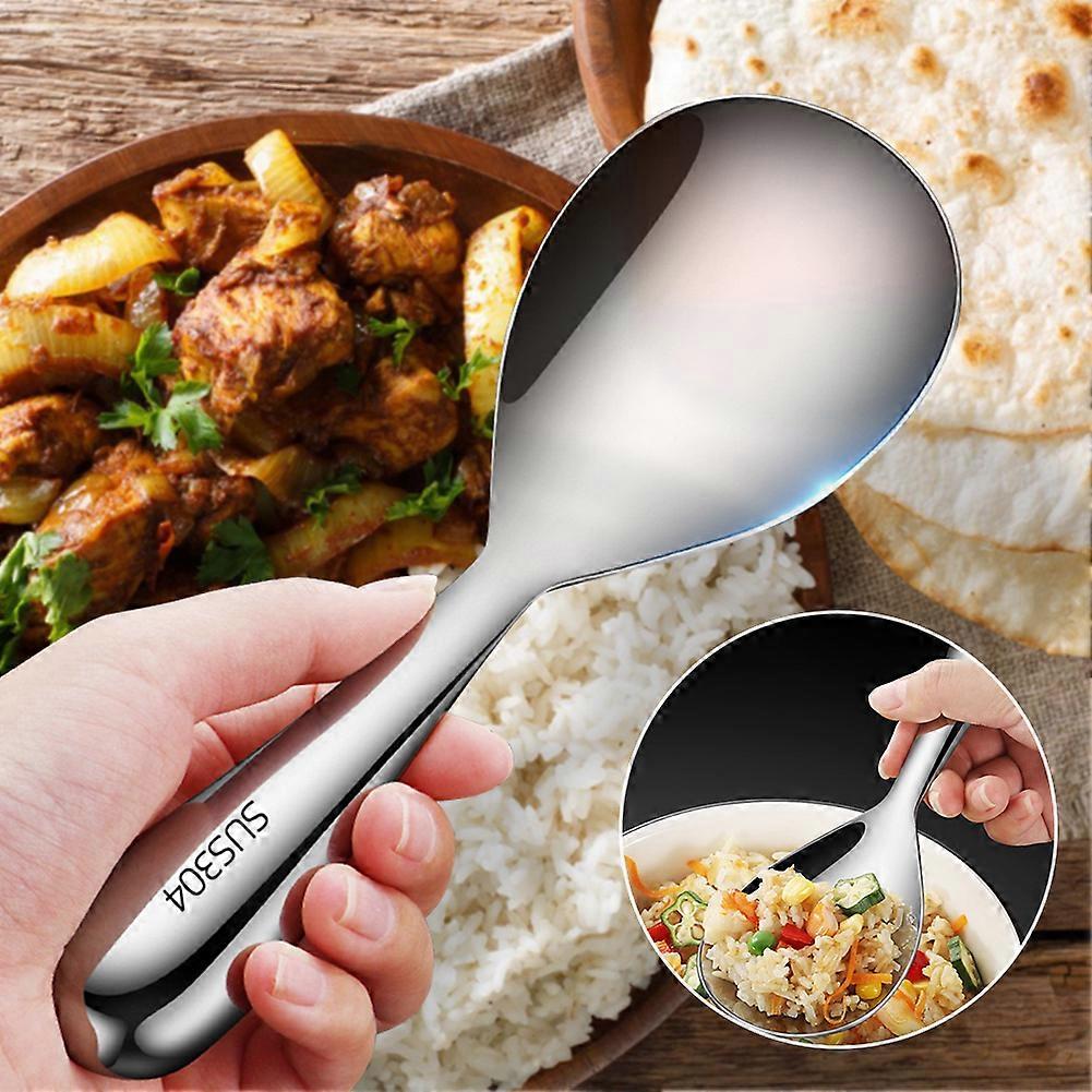 Stainless Steel Serving Spoon Kitchen Non stick Rices Shovel Household ...