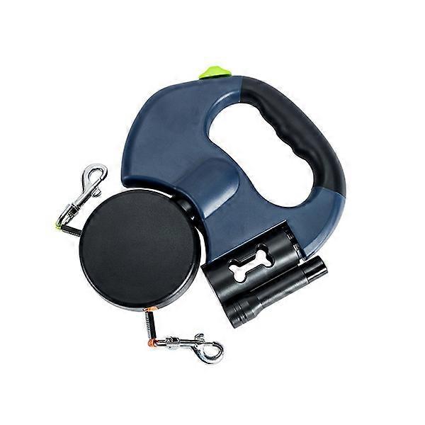 ZK-High Quality Double End Retractable Pet Leash with LED Light