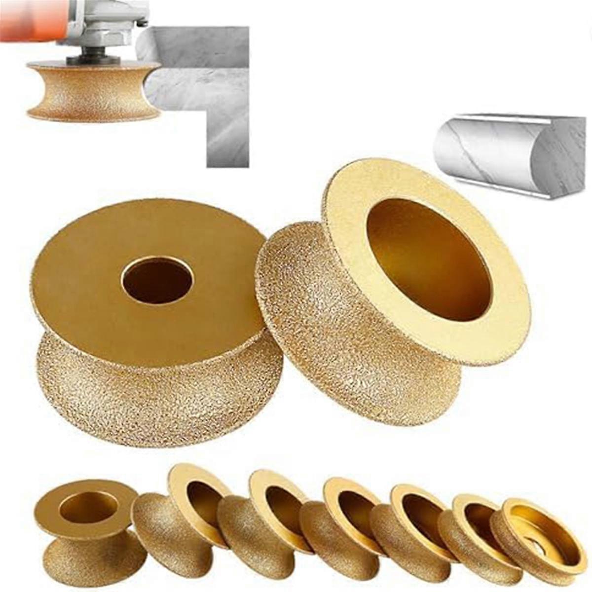 Edge Diamond Grinding Wheel, 3 Inch Profile Hand Diamond Wheel, Round Dry Vacuum Brazed Diamond Gri