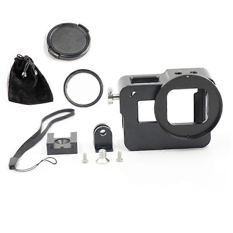 New Aluminium Accessories Protect shell with 52MM UV Lens For Gopro Hero 5 Hero 6 Camera Mount Frame Housing Case