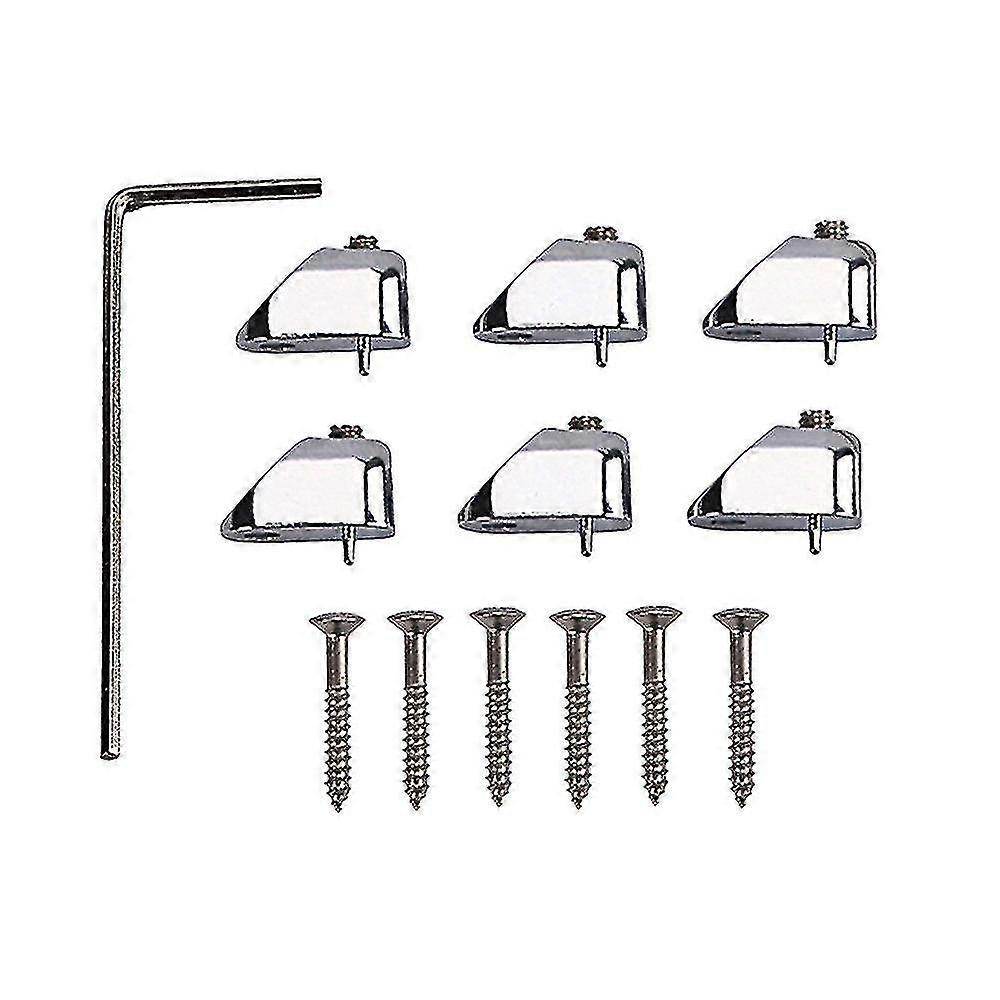 6pcs String Locking Nut Zinc Alloy Headless Electric Bass