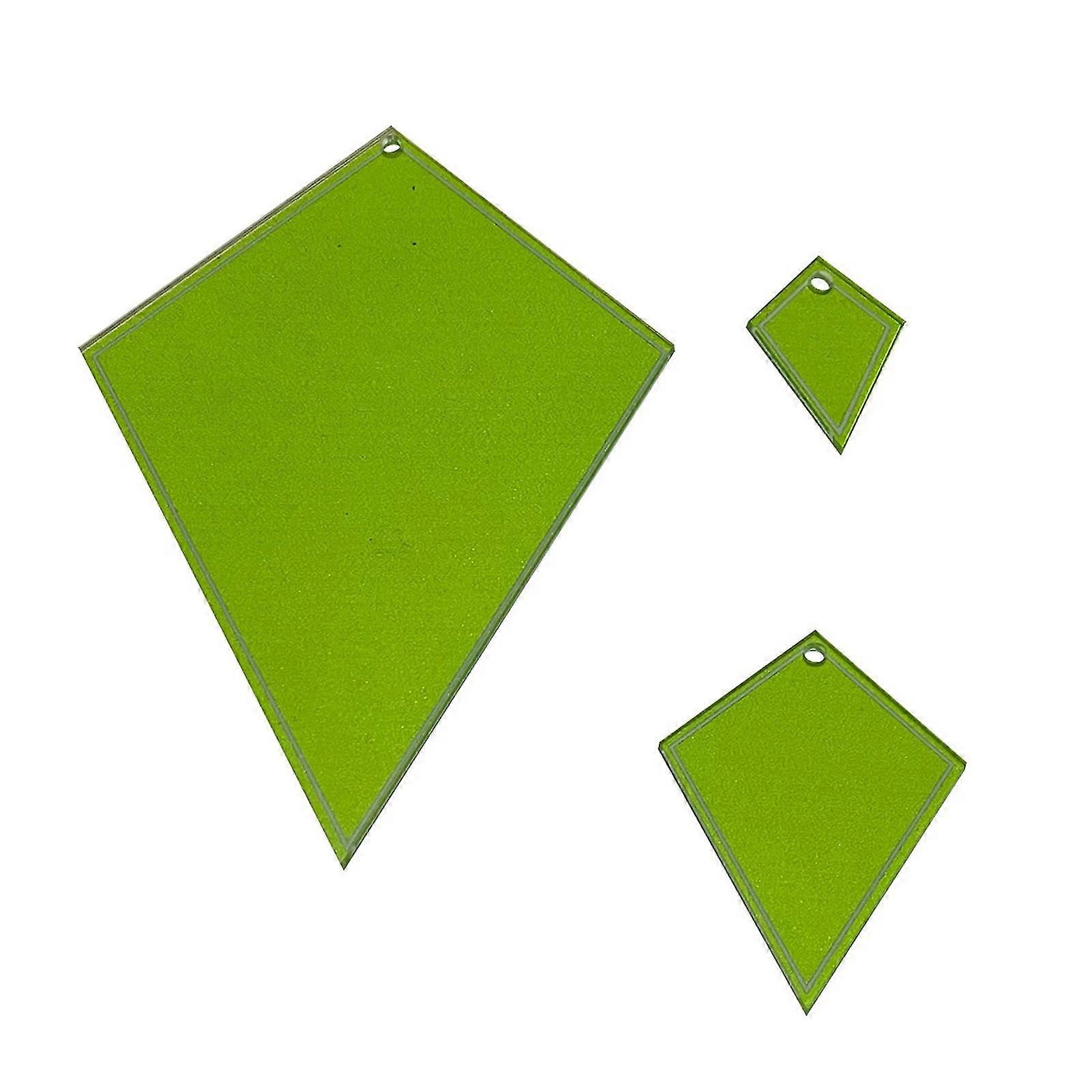 3pcs/set Acrylic Quilting Templates Compact Diy Handmade Sewing Stencils Set Household Supplies