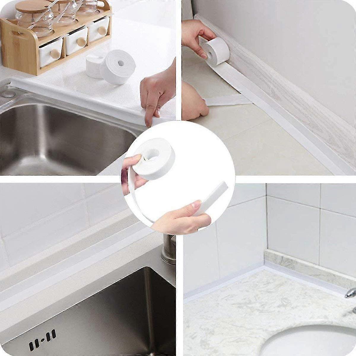 3 rollen 38 mm x 3,2 m badkamer afdichtingstape, afdichtband 3 rollen 38 mm x 3,2 m badkamer afdichtingstape, afdichtband