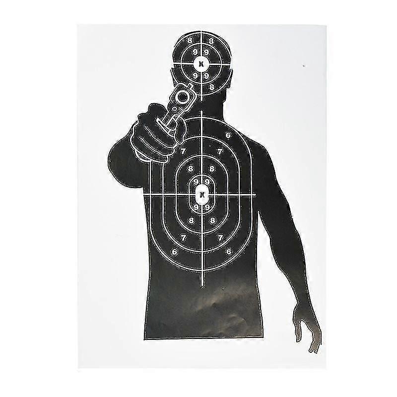 10pcs 17.7 * 12.6 pouces Dynamic Shooters Paper Shooting Targets Large Range Silhouette For Shooting PracticeSingle Shot Target Paper