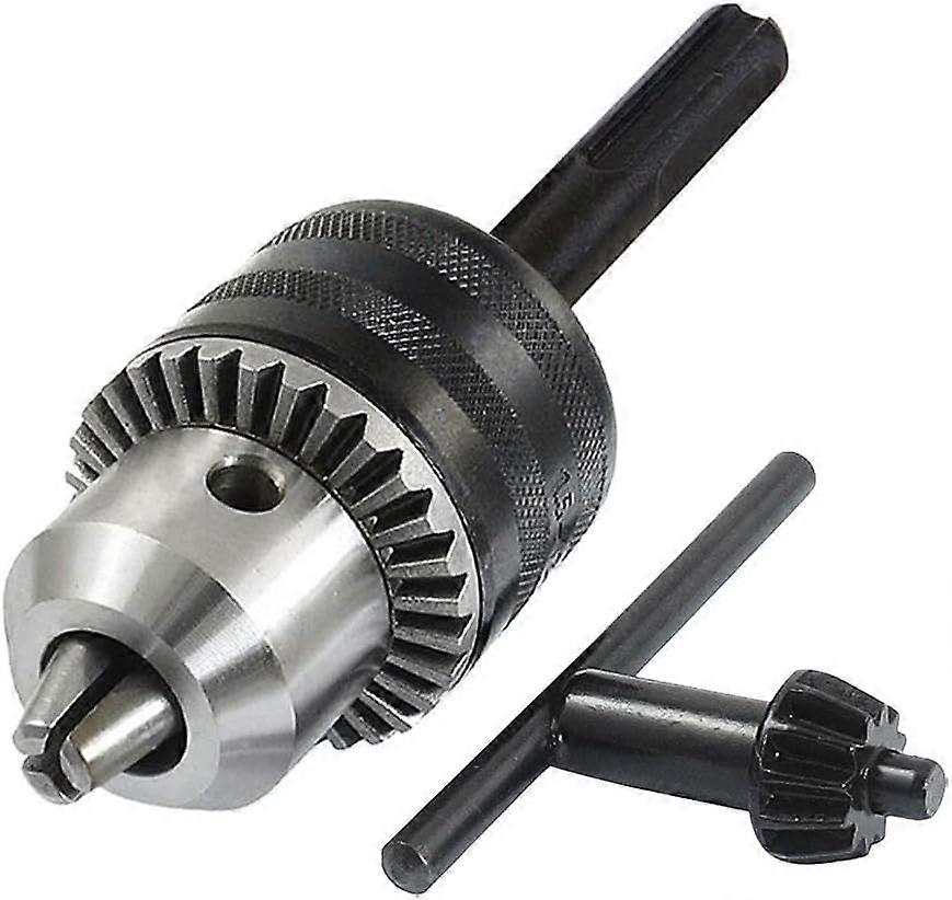 1.5mm - 13mm Capacity 1/2-20UNF Key Drill Chuck Hammer Adapter w SDS Plus Shank
