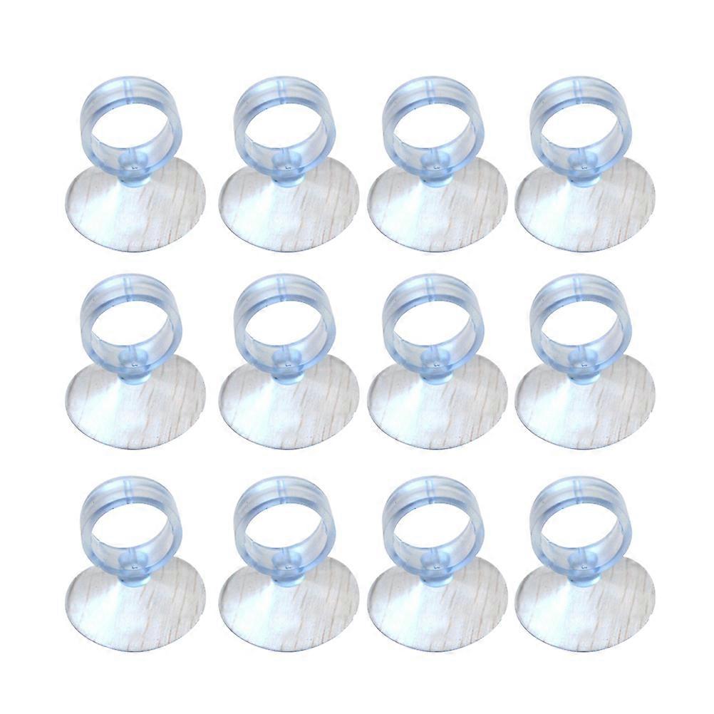 20Pcs 2.5cm Diameter Strong Adhesive Suckers Aquarium Water Pipes Fixed Clips Suckers