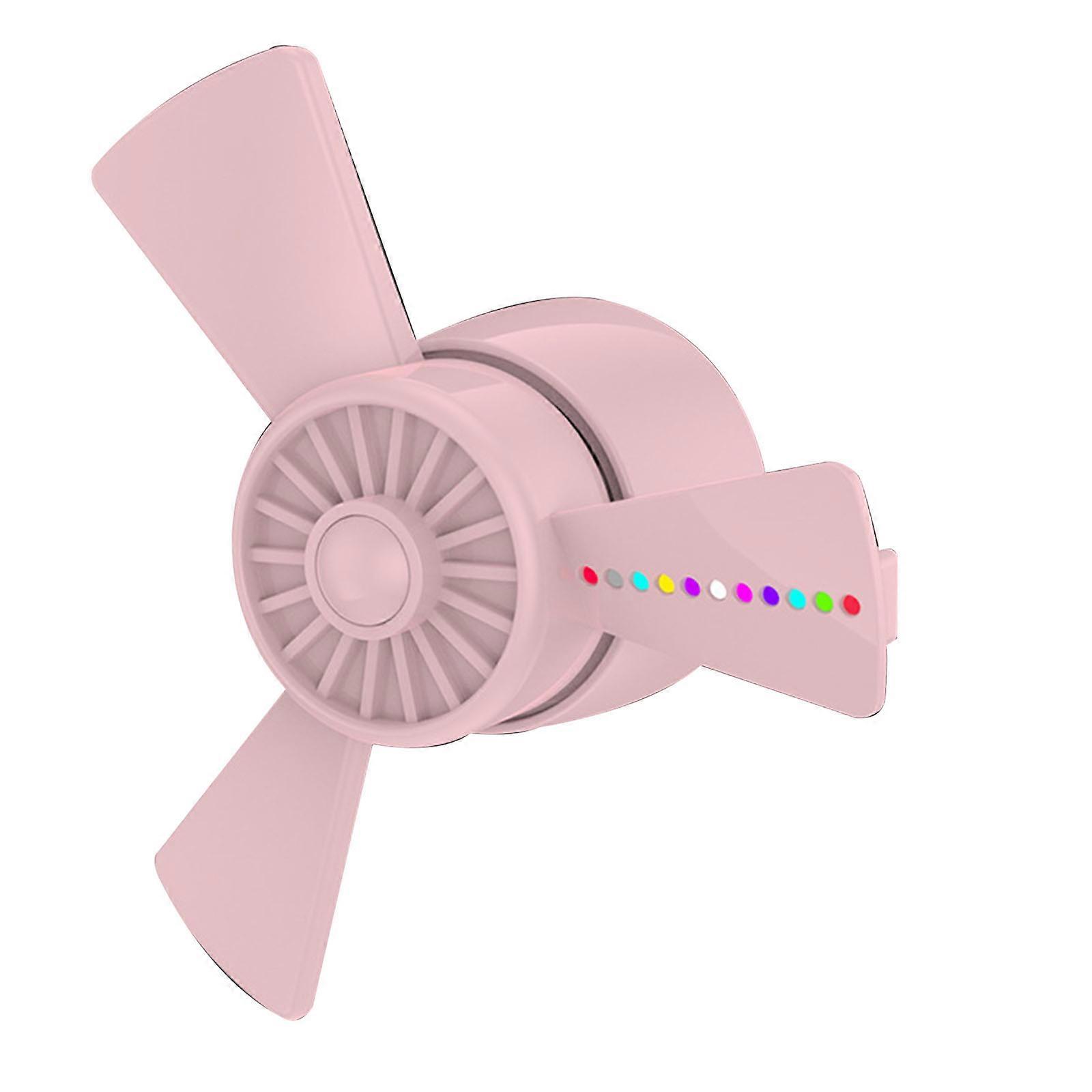 Car Air Freshener Propeller Shape Perfume Vent Clip LED Light Vehicle Fan
