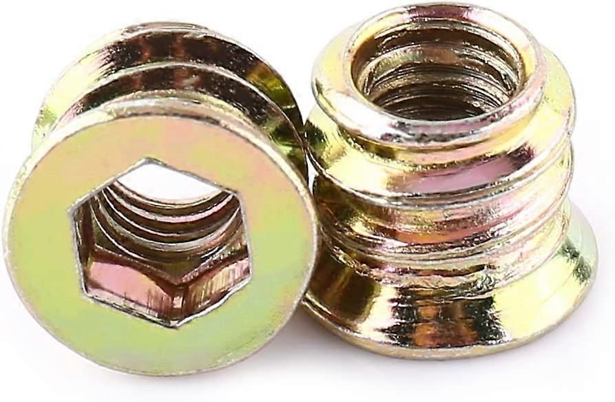 Pack of 20pcs M6/M8/M10 Zinc Alloy Threaded Hex Nut, Zinc Alloy Insert Nuts Assortment(M6*10mm)