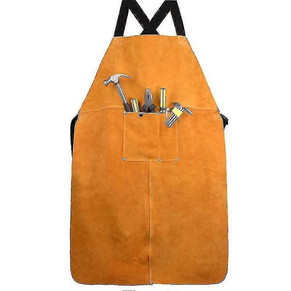 Leather Welding , Leather Welding Work  Heat Resistant & Flame Resistant Bib , Heavy