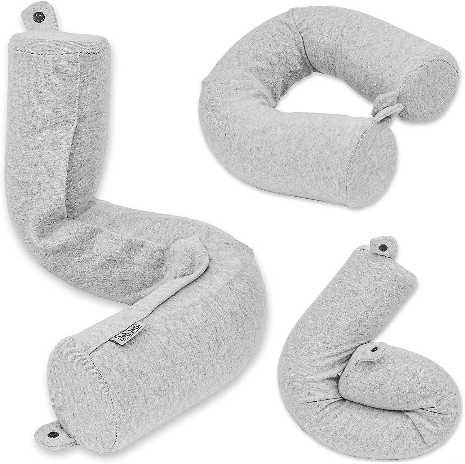 Memory Foam Travel Pillow for Neck, Chin, Lumbar and Leg Support - for Traveling on Airplane, Bus, Train or at Home - Best for Side, Stomach and Back 