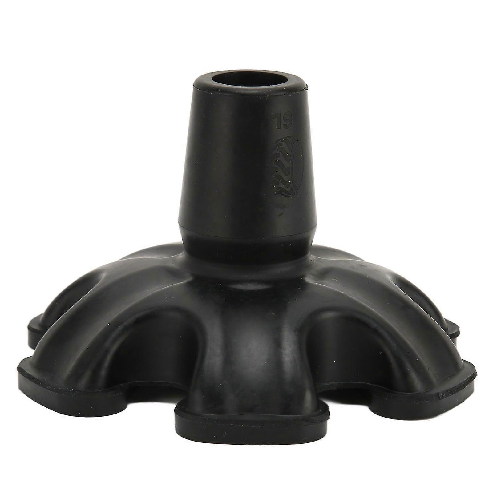 Cane Tip 6 Support Feet Shock Absorption Anti Slip Traction Base Self Standing Cane Tip 19mm