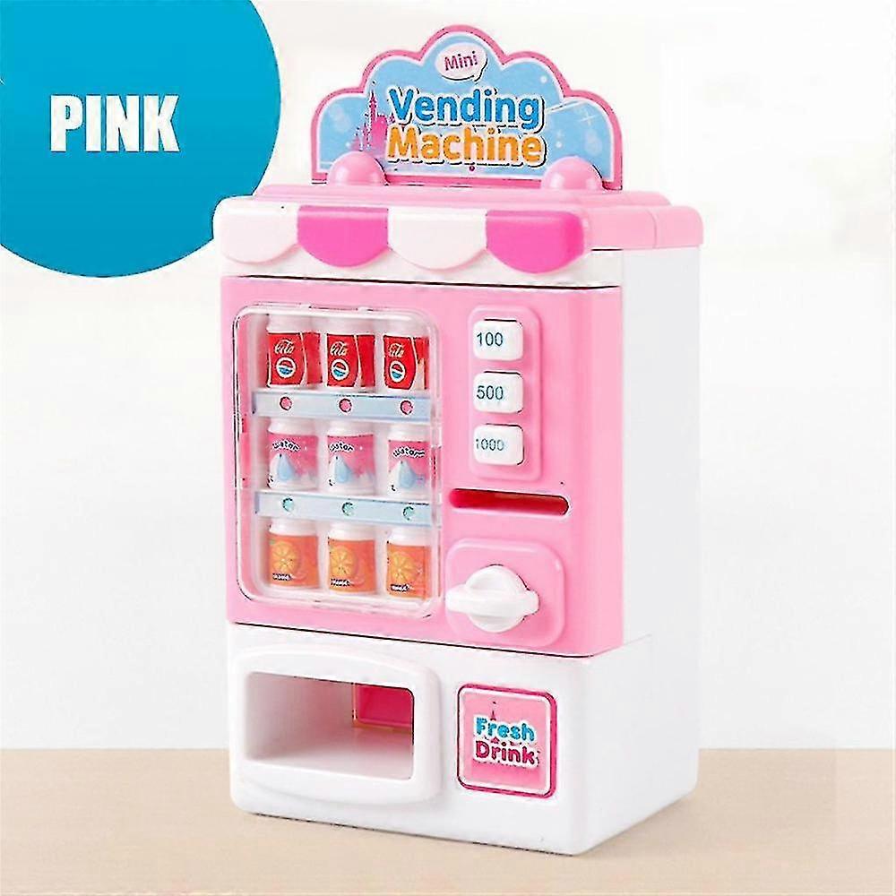 Kids Toys Vending Machine Beverage Machine Simulation Home Shopping Set Toys
