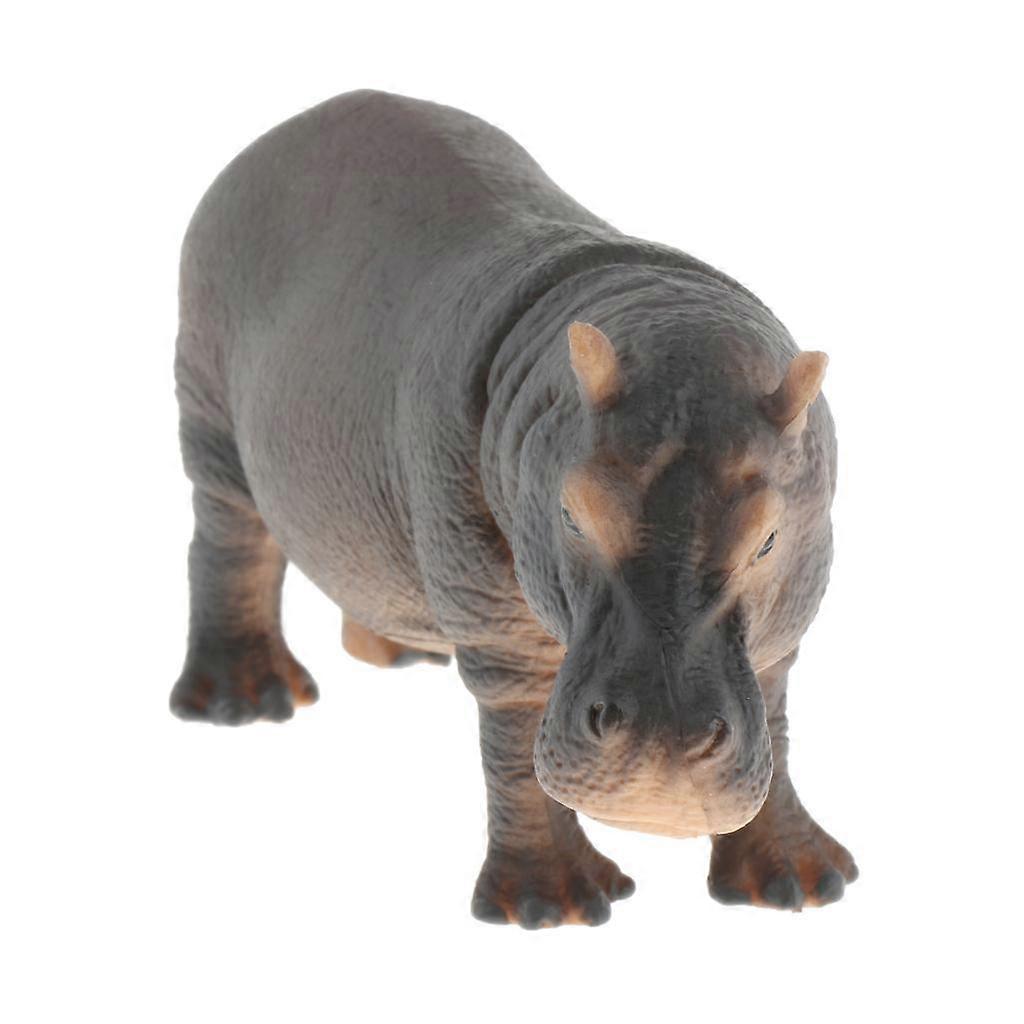 Simulation Animals Model Figure Kids Educational Toy Decor Hippo