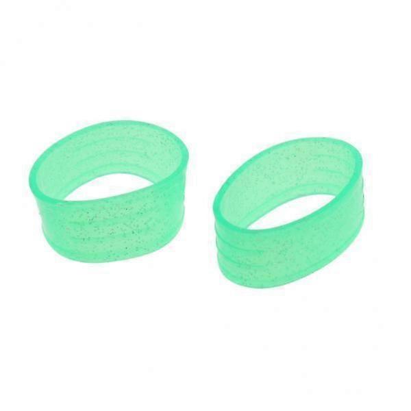6xBadminton Squash Tennis Racket Handle Grip Fix Ring Protector Green
