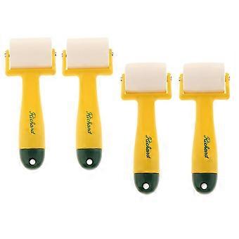Pack of 4 Wallpaper Seam Roller Home Decoration Flat Hand Roller Installation Tool - Wooden Roller Quality Material