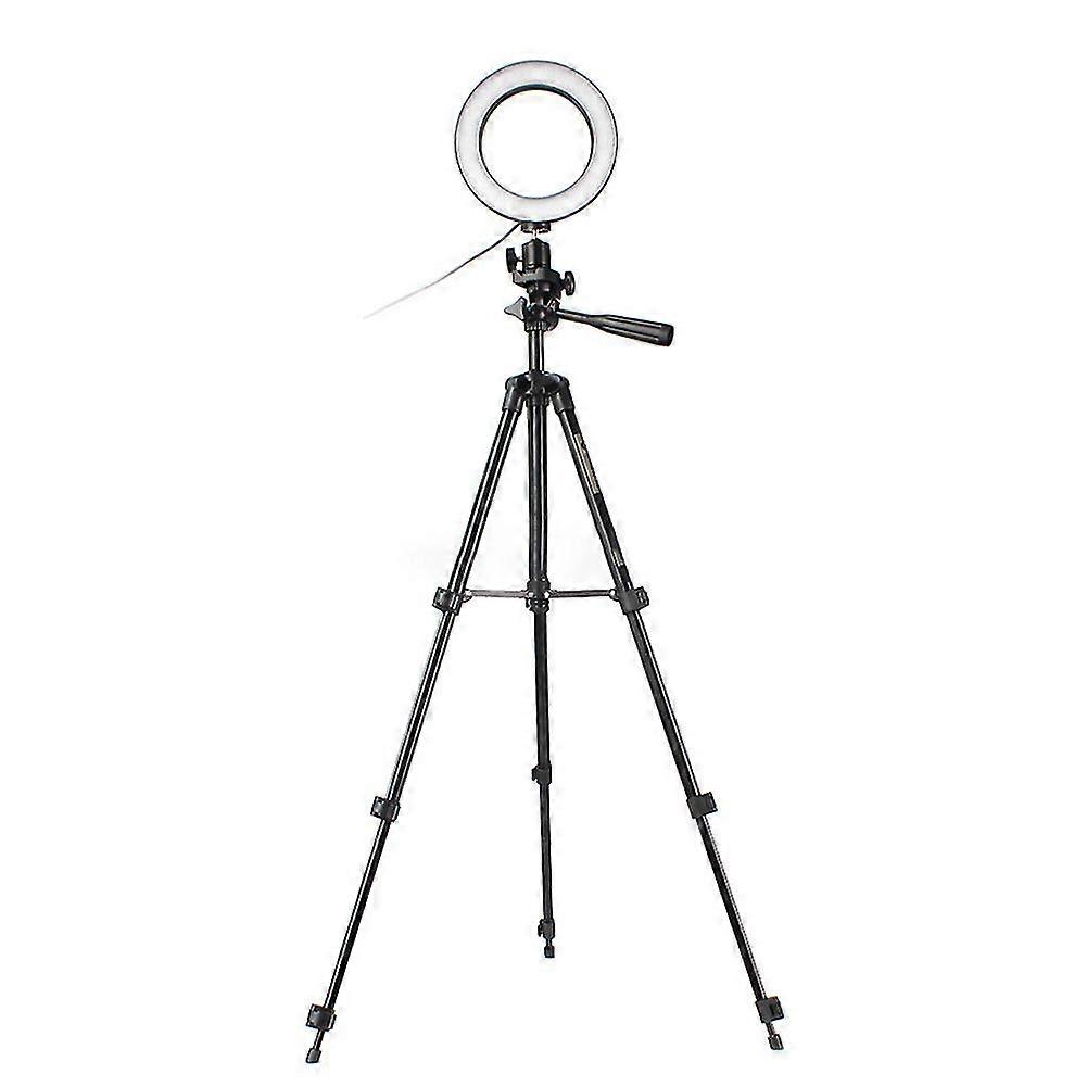 Dimmable Led Lighting Ring Makeup Flash Light Lamp Phone Camera Selfie Tripod  hy