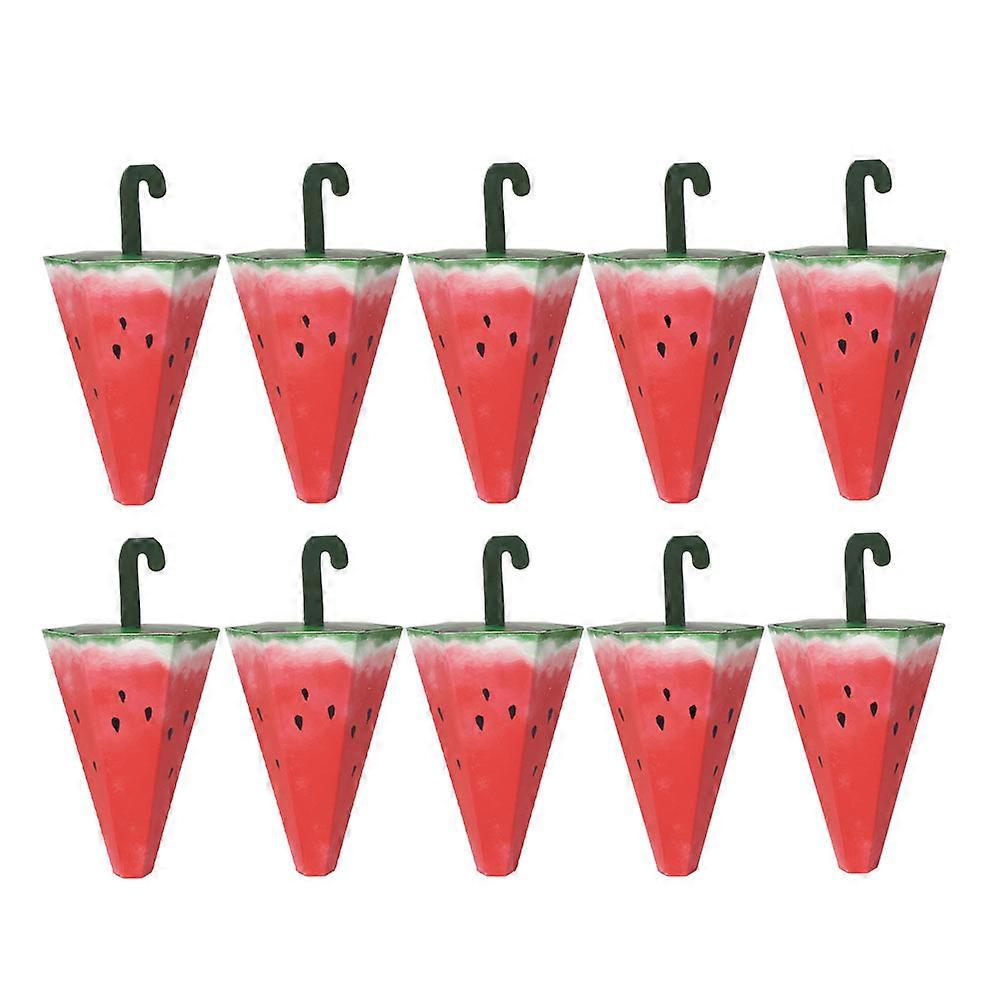 10pcs Umbrella Shaped Biscuit Boxes Candy Cases Cartoon Paper Snack Packing Boxes