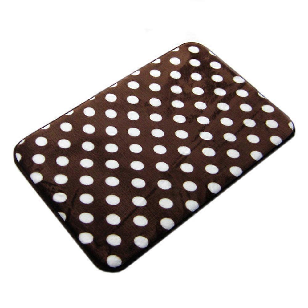 Round Dot Slow Resilience Flannel Ground Floor Mat Carpet 40*60cm