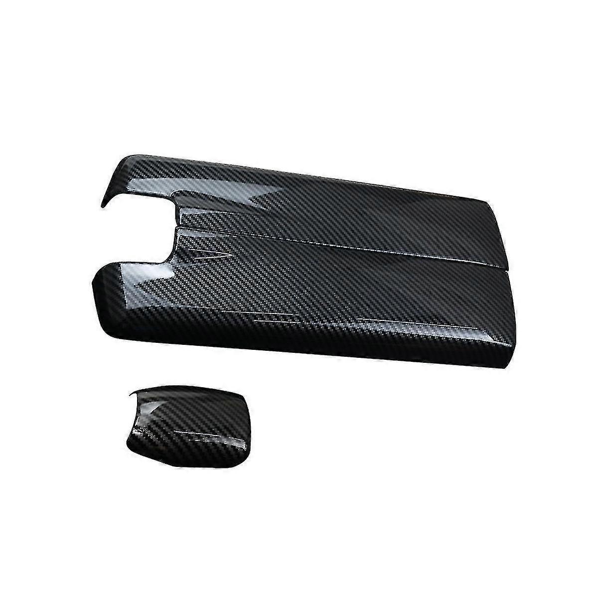 Car Center Console Tidying Armrest Box Panel Cover For Cls W218 Class 2012-2017(carbon Fiber)