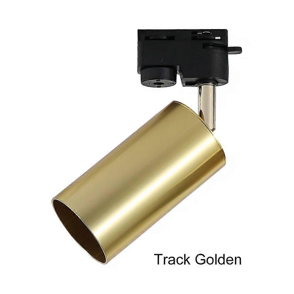 Surface Mounted 360 Rotatable White Black Gold Copper LED Ceiling Track Downlight 6W GU10 Bulb Replaceable Wall Spot Light