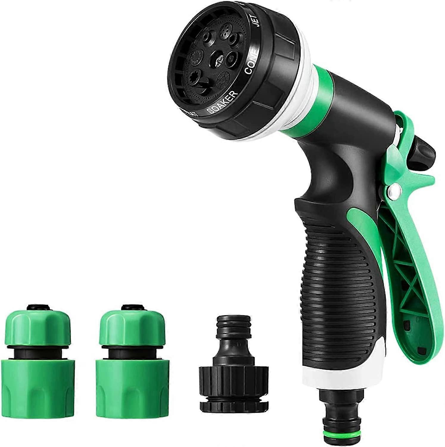 Watering Gun Watering Gun Watering Gun Handheld Sprayer 8 Functions Adjustable Water Gun for Garden and Plant Irrigation,Car Wash(Green)