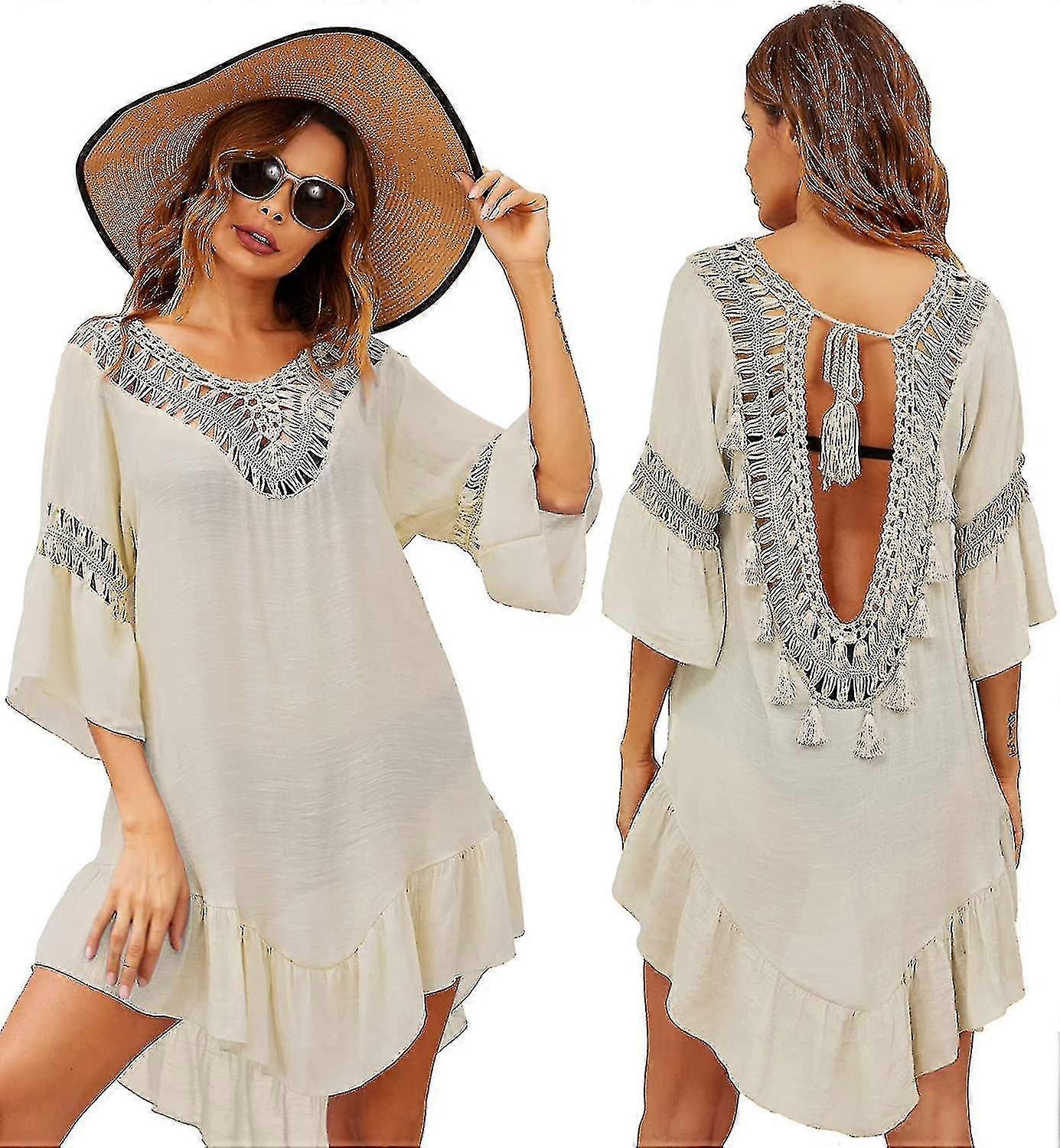 Maillot de bain Couvrir les femmes Maillot de bain Robe Plus Taille Sexy Bikini Beach Tunique Top Summer