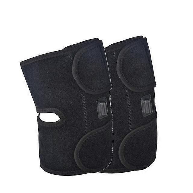 2PCS Elektrisk Uppvärmning Knä Kuddar Infraröd Terapi Varm Kompress Ben Massager Artrit Gemensam Smärtlindring Axel Armbåge Varm Hängslen