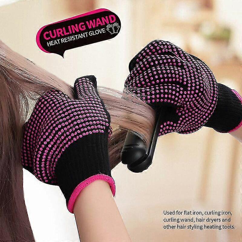 2 Heat Resistant Gloves With Silicone Buttons