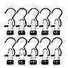 (black) 20 Durable Boot Hanger Clips