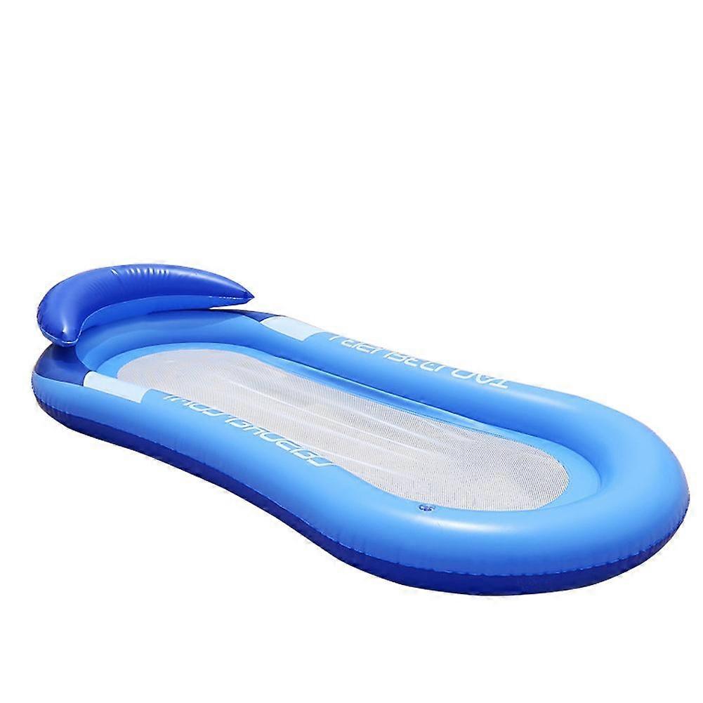 Water Floating Row Inflatable Bed With Armrest Backrest