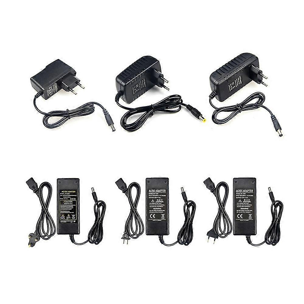 Led Driver Ac 100v-240v To 12v 1a 2a 3a 5a 6a 8a Adapter Converter Charr For Led Strip
