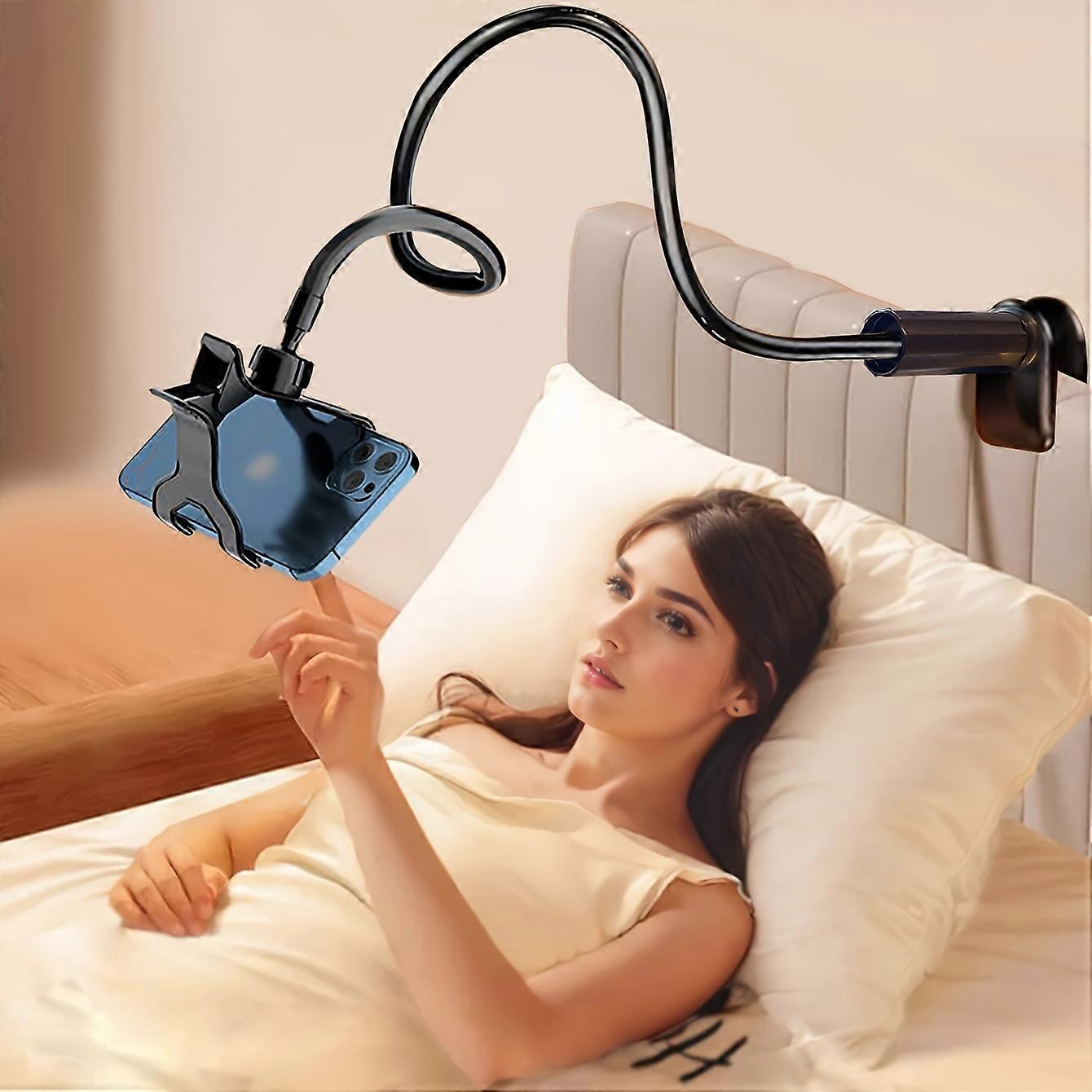 Universal Phone & Tablet Stands - Multi-Position Adjustable Holders - Durable & Flexible Gooseneck for Lazy Days, Bedside, Desktop Use - Perfect for A