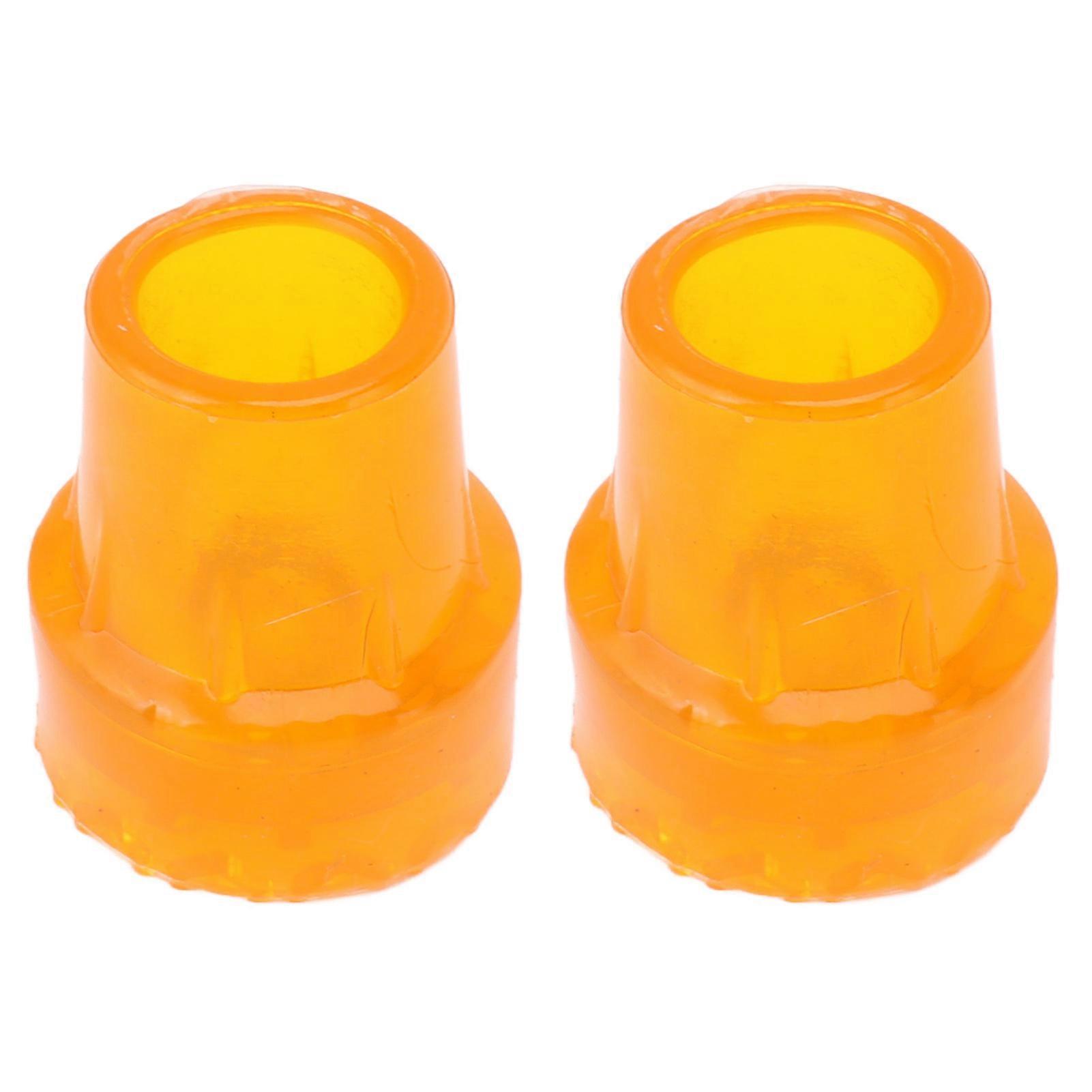Cane Tips Replacement 2pcs Anti-Slip Rubber Pads for Crutches and Walking Sticks
