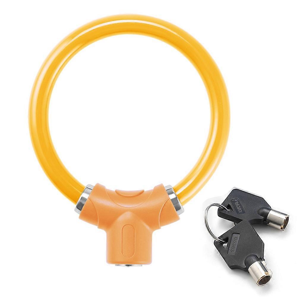  Rings Shape Bike Lock High Security Bicycles Antitheft Lock Portable Keylocks