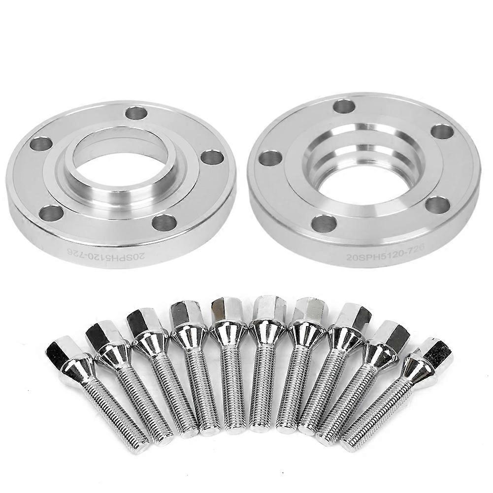 20mm Hubcentric Wheel Spacers PCD 5x120 72.56 Bore For BMW E46 E60 E61 E90 E91 & 2 Spacers +10 Bolts