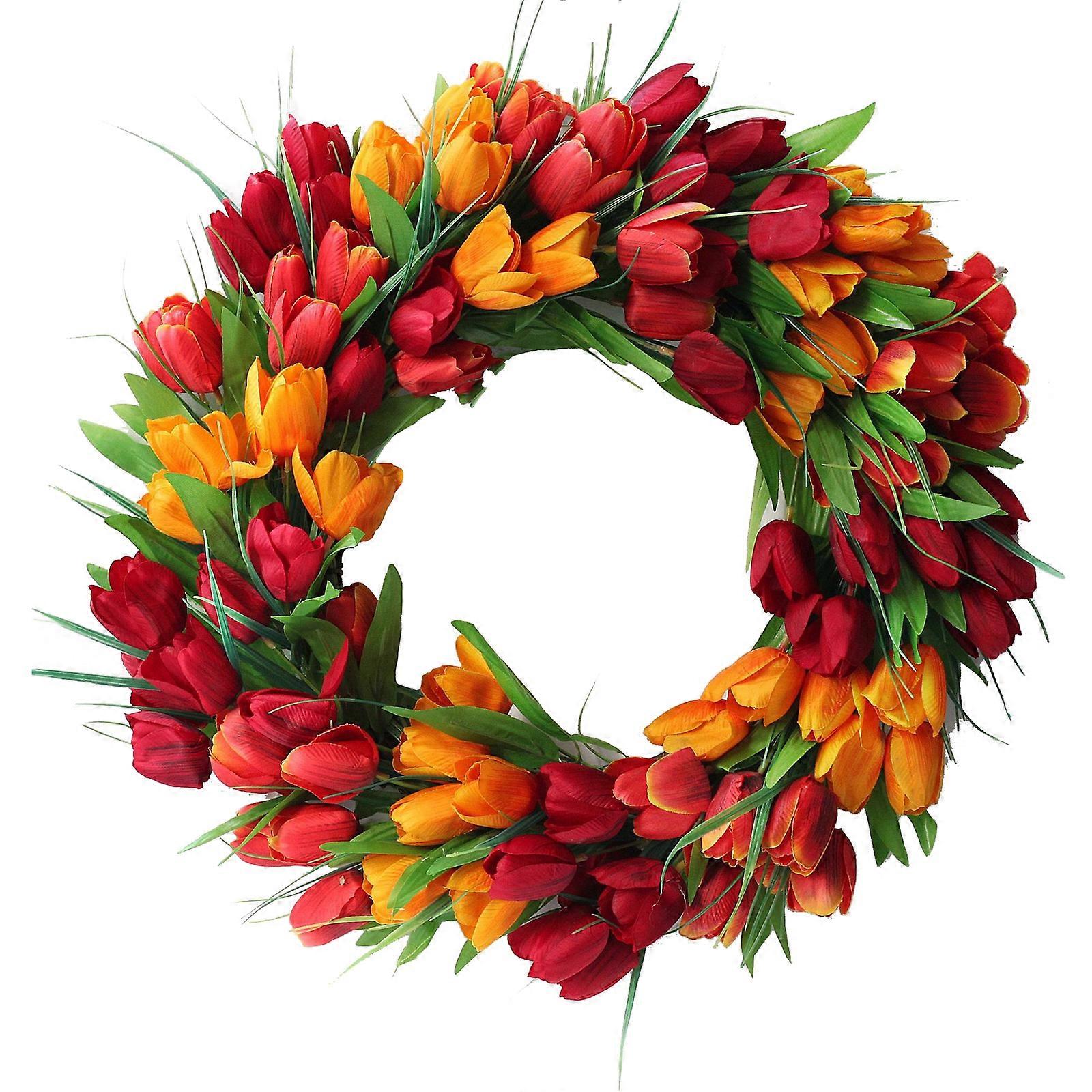 Door Wreath Upgrade Encrypted Knocker 2021 For Home Wedding Wall Hanging Simulation The New Mini Spring Candle Ring
