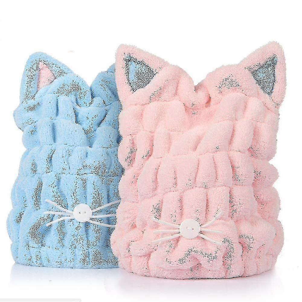 Cat Ears Dry Hair Cap