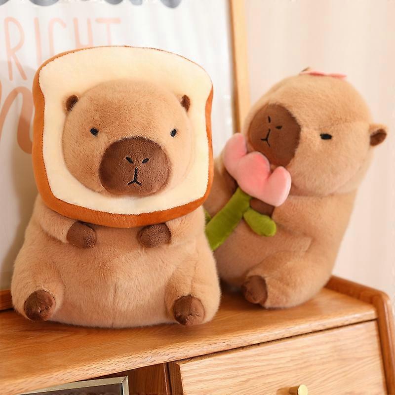 Kawaii Capybara Plush Toy Lovely Capybara Turn to Dinosaur Rabbit Unicorn Stuffed Doll Soft Cartoon Animal Kids Girl GiftStuffed Animals