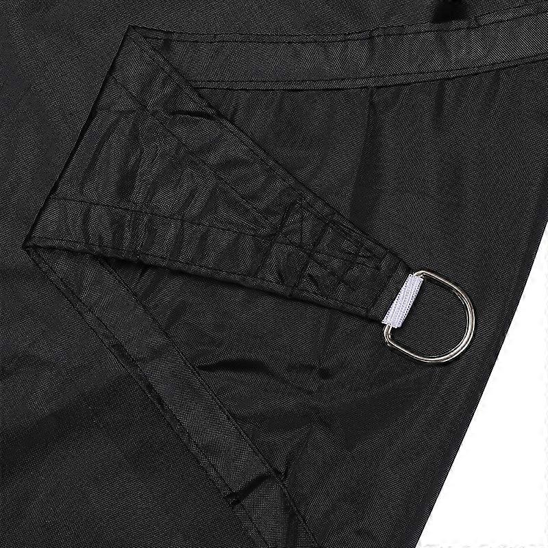 Ombrellone quadrato per vela, idrorepellente, ombrellone per terrazza, giardino, balcone, tessuto in poliestere, 250 x 250 cm, nero