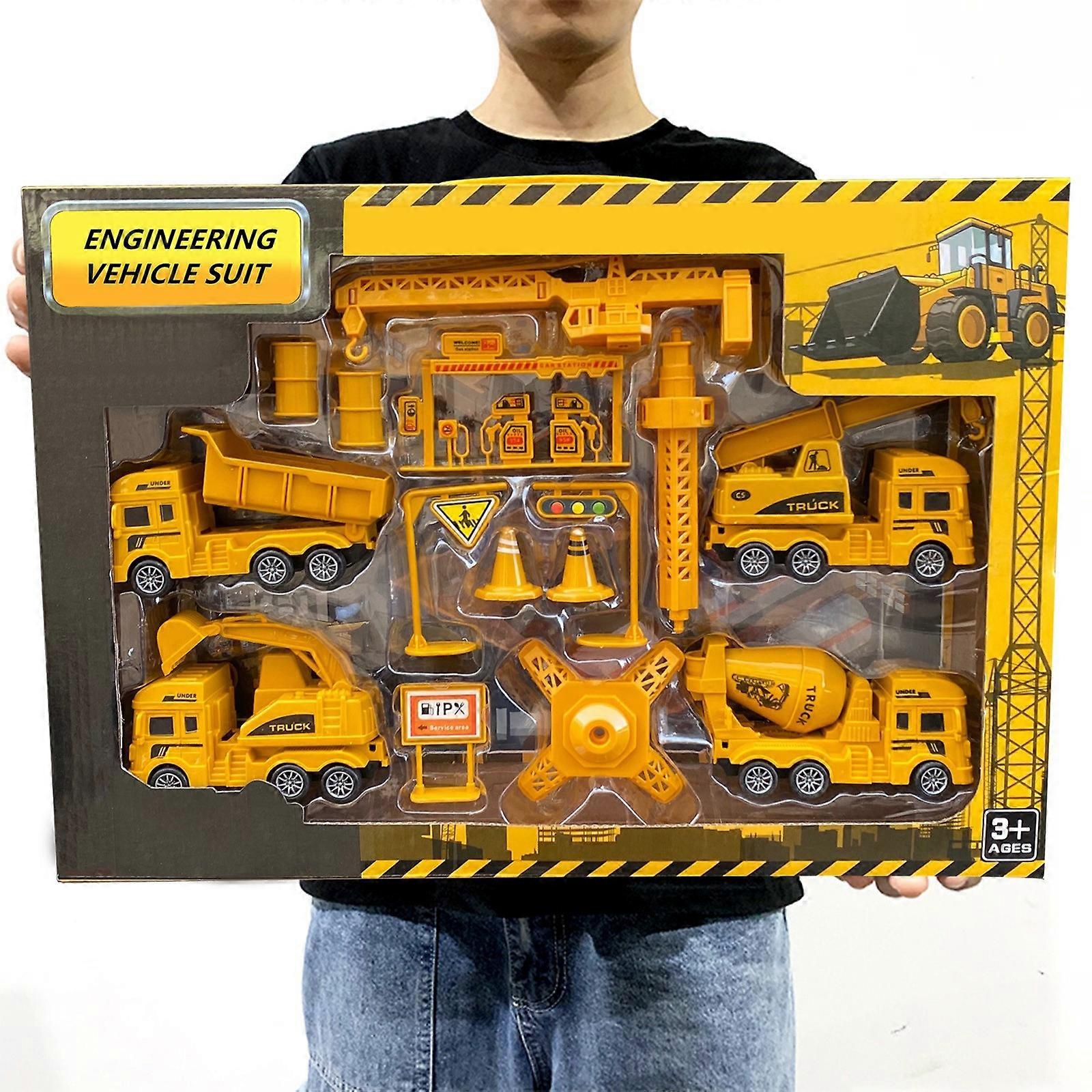 Kids Construction Vehicles Playset