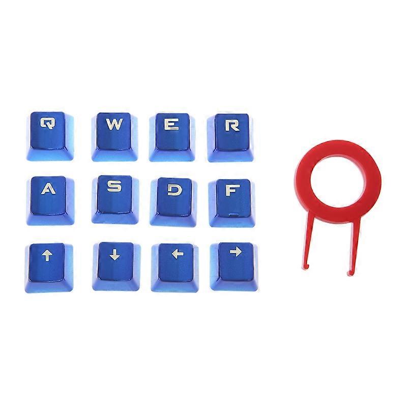 Metal Coating PBT DIY 12 Keycaps for Mechanical Keyboard with keycap puller