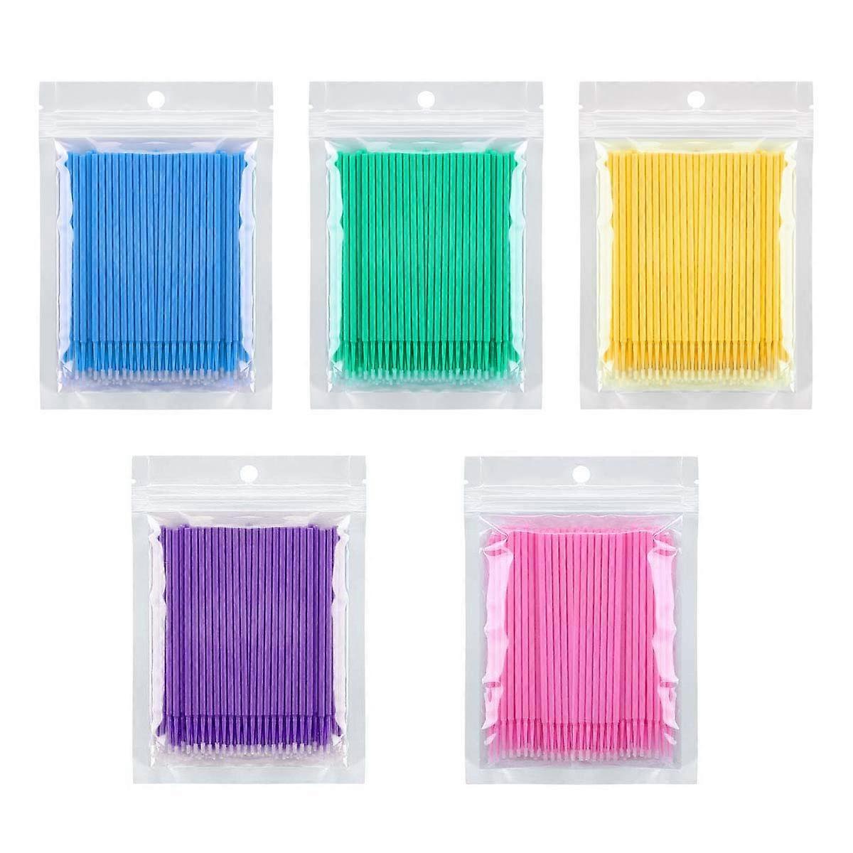 500 stuks Micro Applicator Borstel Wegwerp Wimpers Mascara Wands voor Wimperverlenging