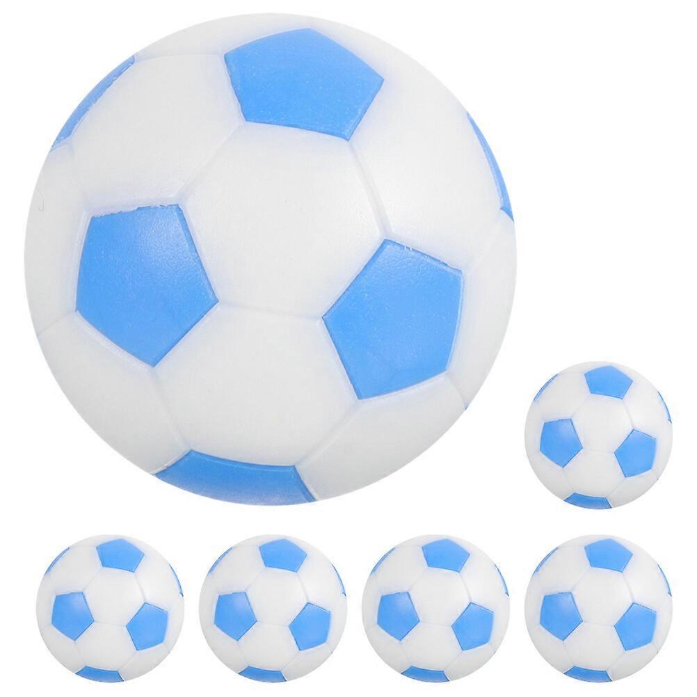 6pcs Mini Foosball Balls Table Foosball Soccer Replacement Footballs Tabletop Game Balls