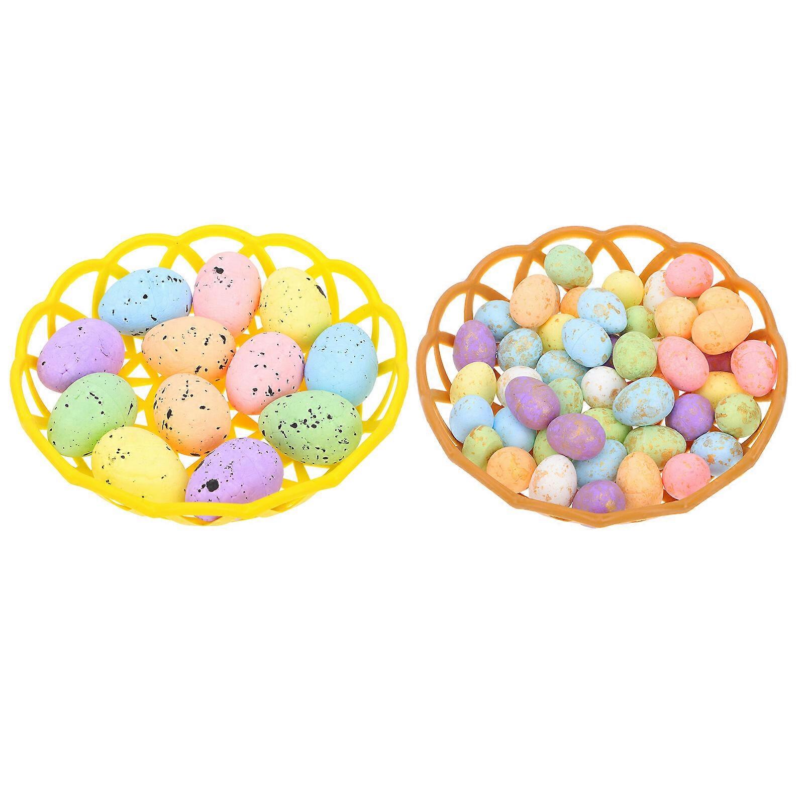 2 sets of Foam Easter Eggs Creative Simulation Easter Eggs Toys Party Supplies