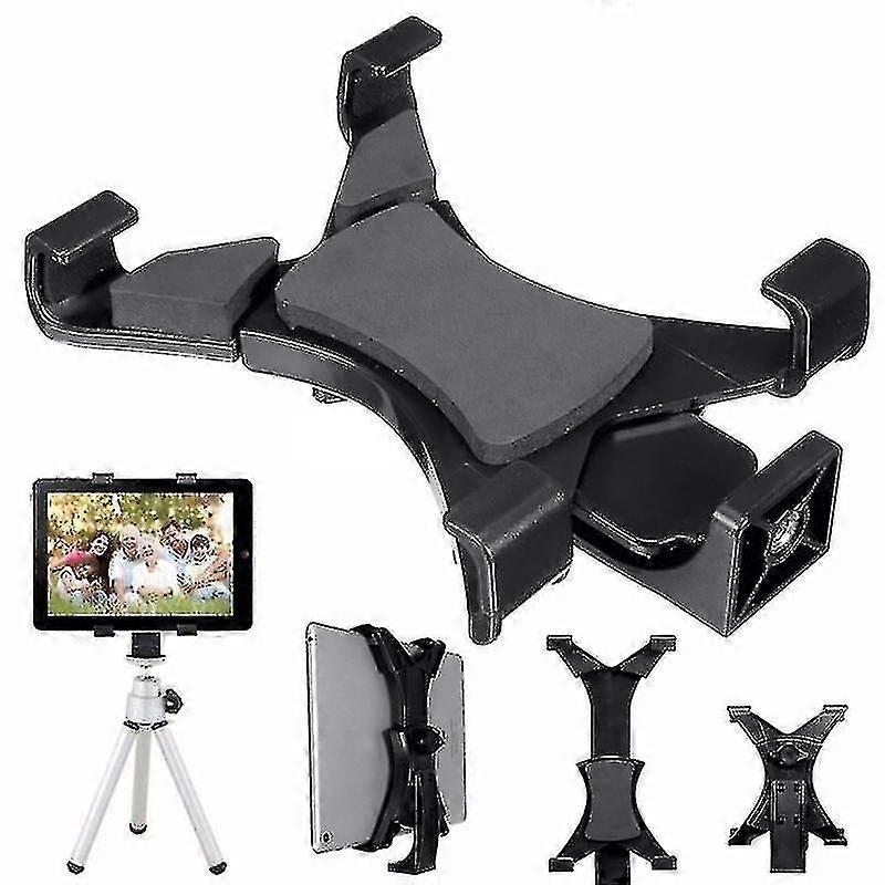 Universal Tablet Tripod Mount Clamp With 1/4"Thread Adapter Bracket Holder